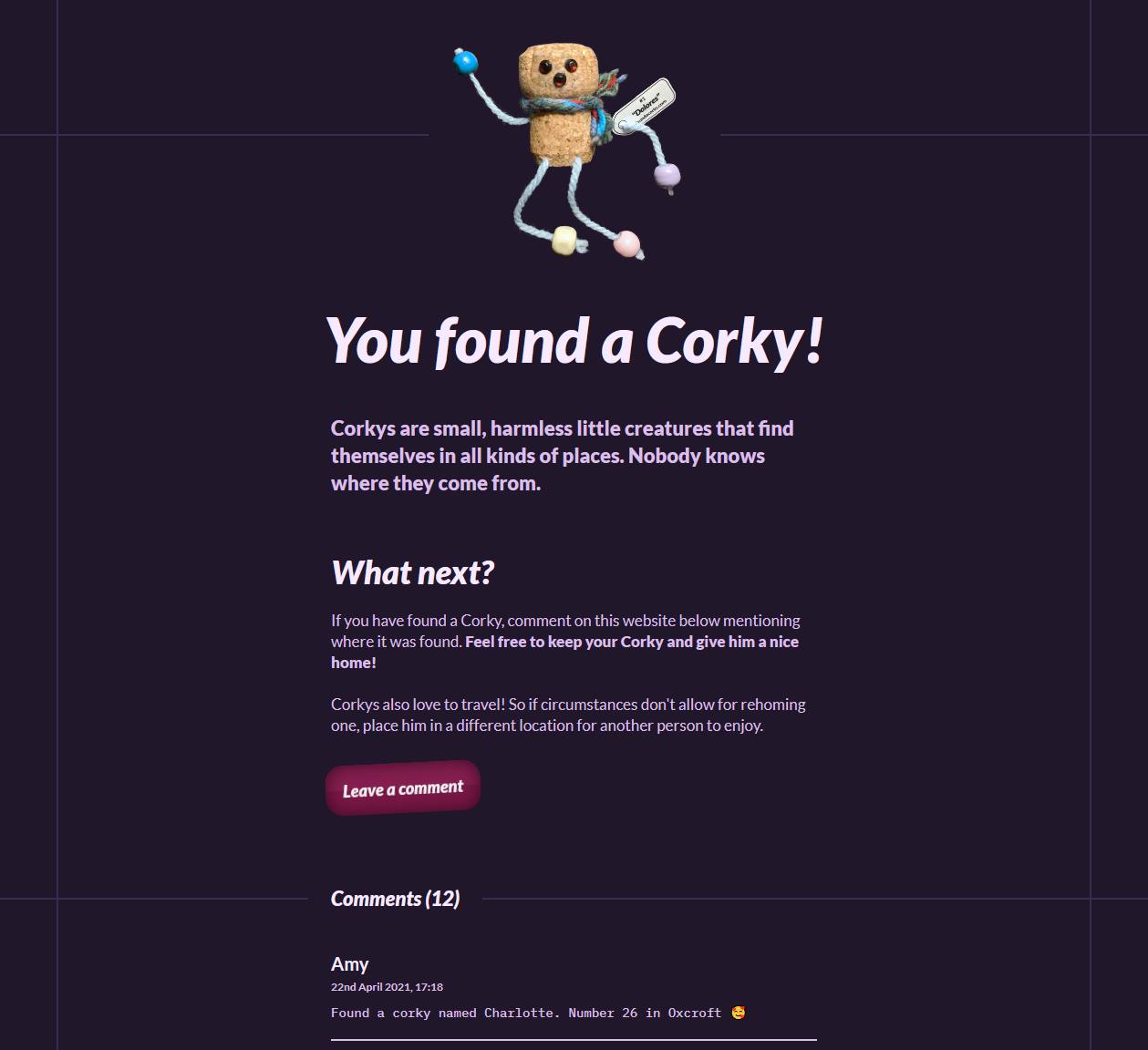 Found a Corky!