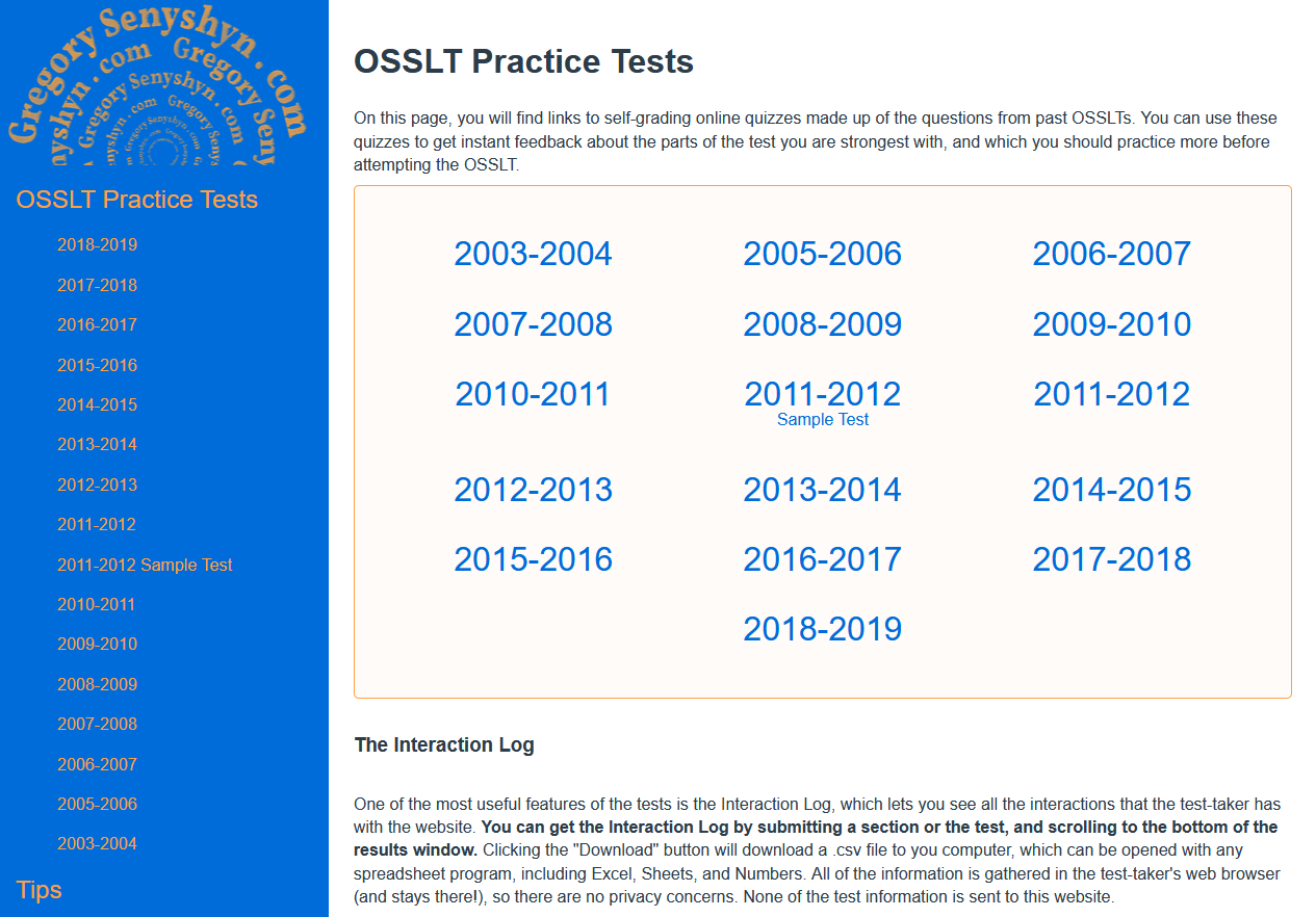 OSSLT Practice Tests